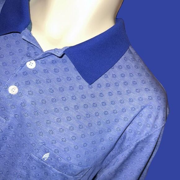 Men's Ragman Classic Short Sleeve Sky Blue Polo Shirt Size Large #6 - Picture 2 of 5